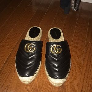 Gucci slip on espadrilles